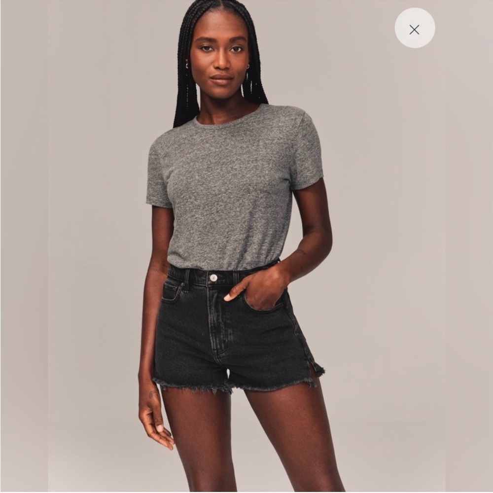 Abercrombie & Fitch Black Denim Jean Shorts